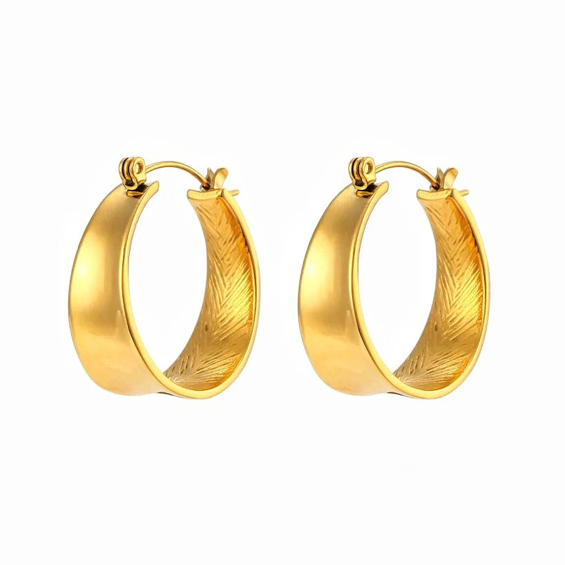 FLAT HOOPS EARRINGS