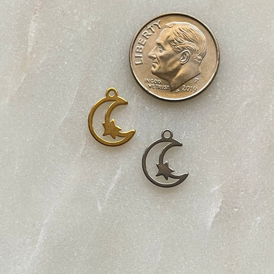 MOON + STAR CHARM