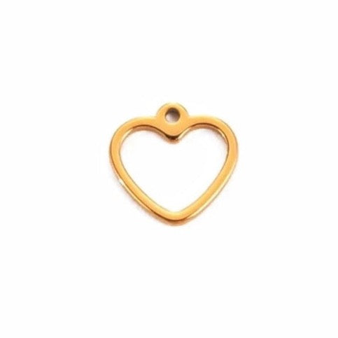 HOLLOW HEART CHARM