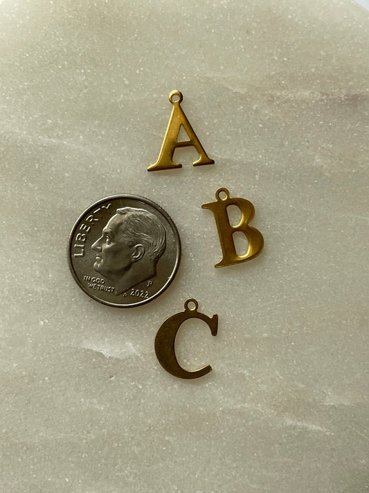 GOLD INITIAL CHARM