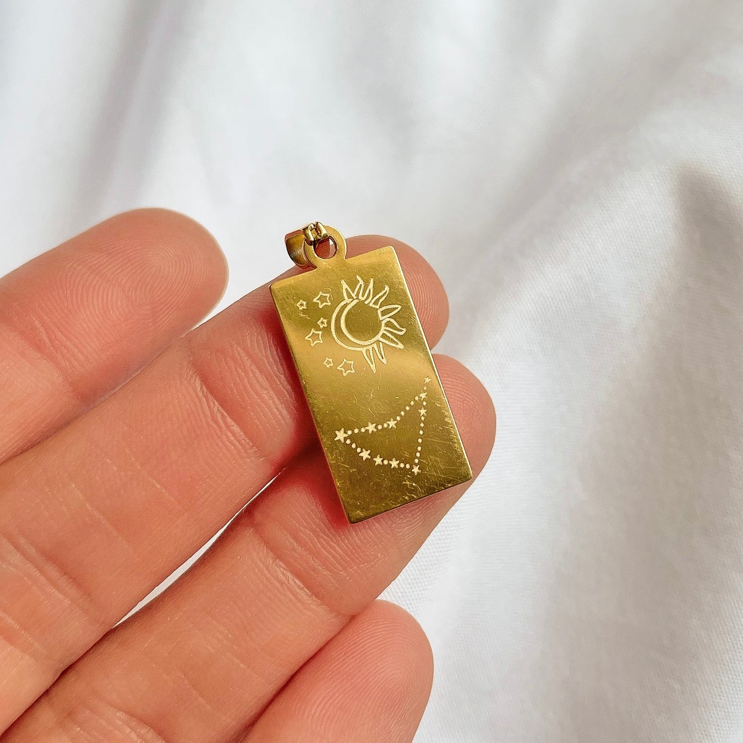 RECTANGLE ZODIAC CHARM