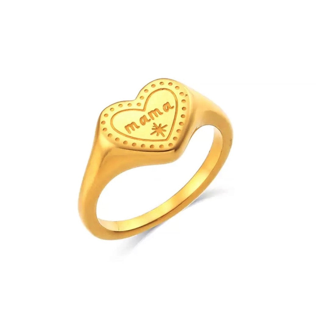 GOLD ENGRAVED RING