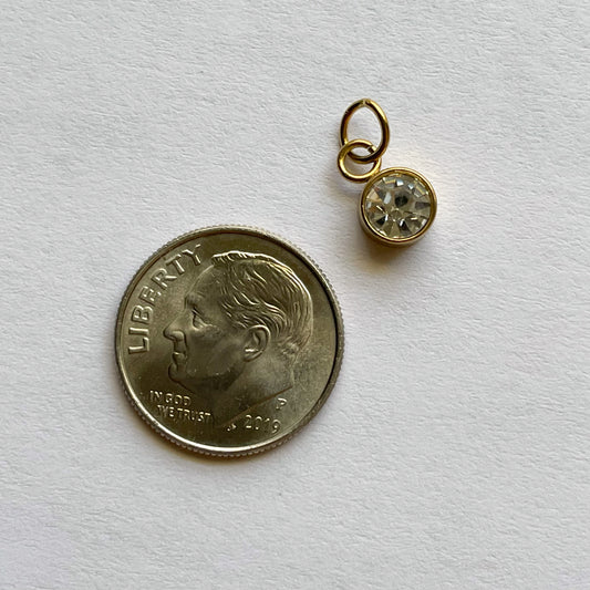 GOLD BIRTHSTONE CHARM