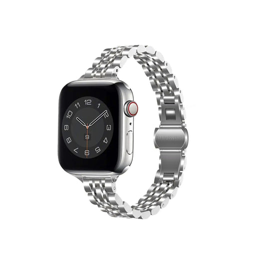 Silver Apple Watch Band
