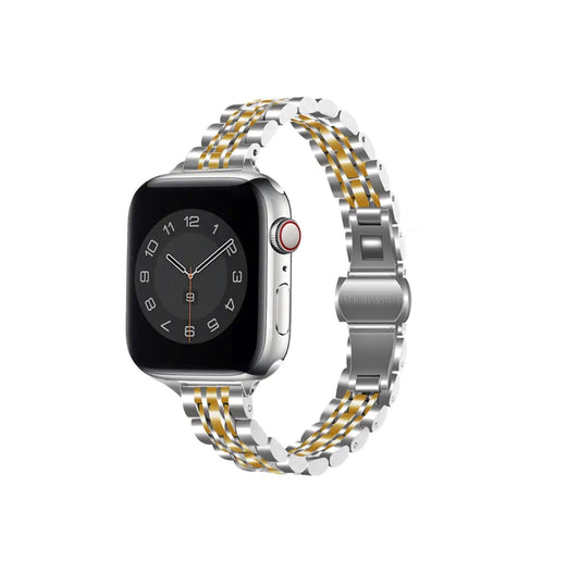 Gold + Silver Apple Watch Band