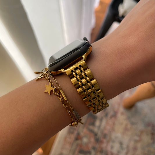 Gold + Silver Apple Watch Band