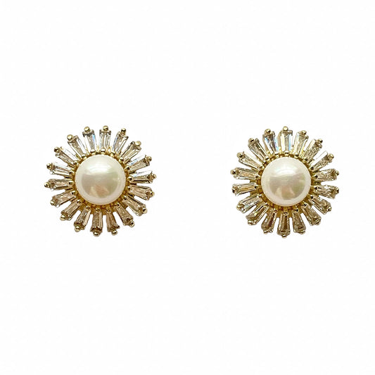 Pearl CZ Studs