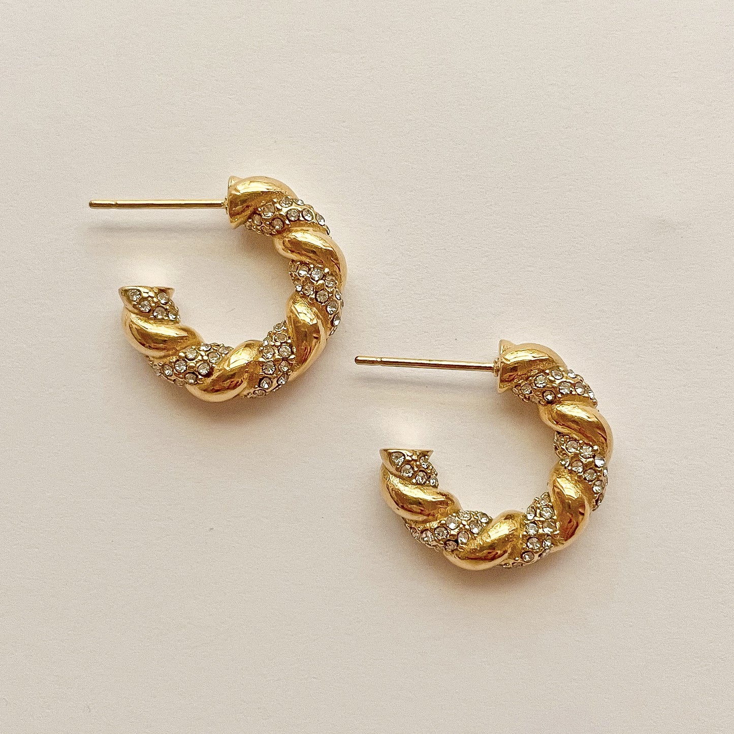 SPARKLE TWISTED HOOPS